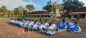 Memberikan motivasi kepada calon paskibraka, Dandim 1623/Karangasem tegaskan latihan dengan semangat