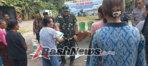 Dandim 1603/Sikka Hadiri Launching Penyaluran Bantuan Beras, Komitmen TNI Untuk Kesejahteraan Masyarakat.