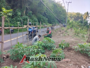 TNI Hadir di Tengah Rakyat: Babinsa Ende Gotong Royong Buka Lahan Pertanian