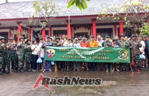 Peran Aktif Babinsa, Karya Bhakti bersama Kudam IX/Udayana Jaga Kebersihan Lingkungan