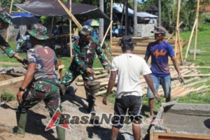 Satgas TMMD Bergerak Cepat Berkat Komando Efektif Lettu Cpl I Nyoman Prajana