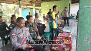 Satgas Pos Delomil Dukung Program Kecamatan Dalam Pencarian Bakat Sepakbola
