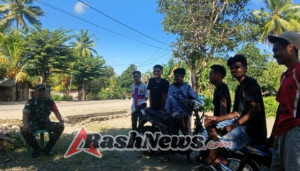 Komsos Edukatif, Babinsa Ajak Pemuda Fokus ke Masa Depan