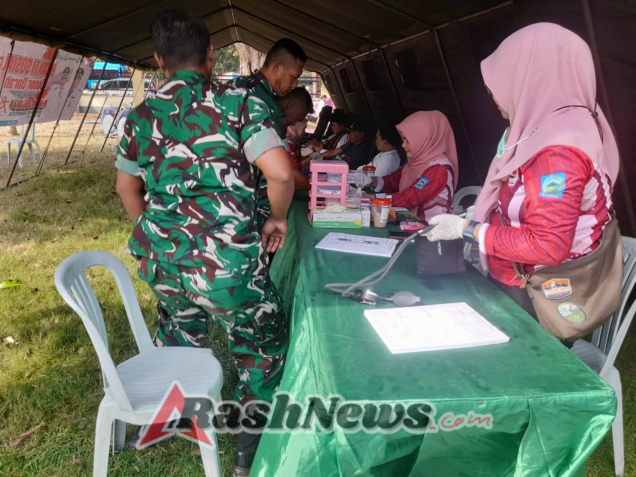 HUT Koperasi ke-78, Koramil Dompu Donorkan Darah untuk Negeri