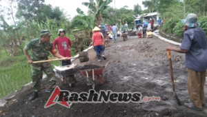 Babinsa Dorong Semangat Warga Gotong Royong Demi Kemajuan Desa