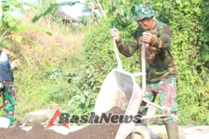 Babinsa dan Warga Menyatu, TMMD 125 Jadi Bukti Kemanunggalan TNI-Rakyat