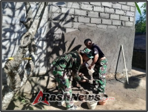 TMMD 125: Danramil Sukawati Sinergikan Personel TNI dan Warga