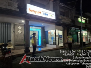 Polsek Selemadeg barat Gelar Patroli Malam Menjelang Dini Hari