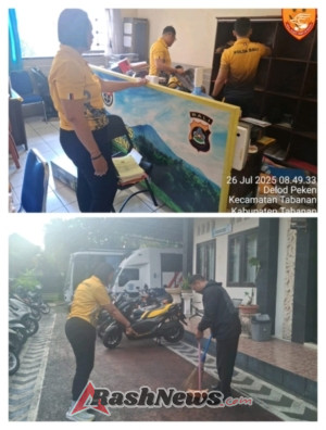 Kasium Polres Tabanan Dorong Budaya Bersih dan Tertib Demi Pelayanan Publik yang Nyaman dan Profesional