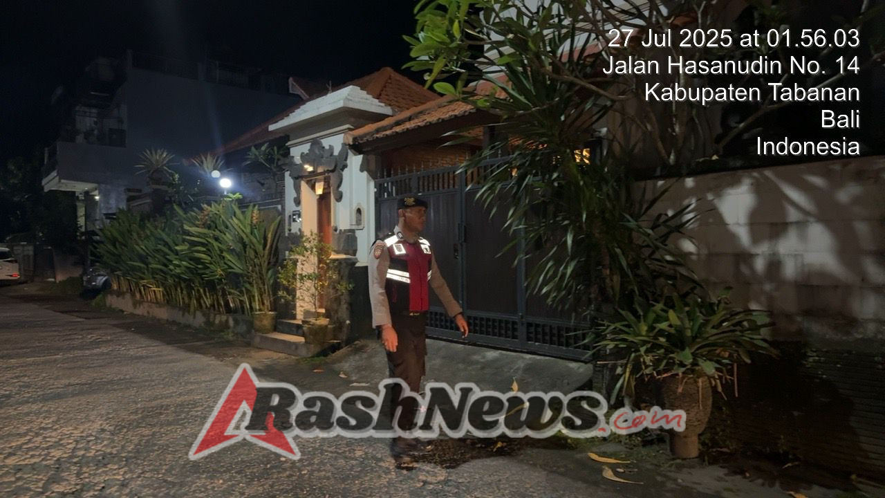 Polres Tabanan Giatkan Patroli Jalan Kaki Subuh, Jaga Keamanan di Jam-Jam Rawan