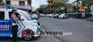 Polres Karangasem  Melakukan Himbauan Tertib Berlalu Lintas dalam Operasi Patuh Agung 2025