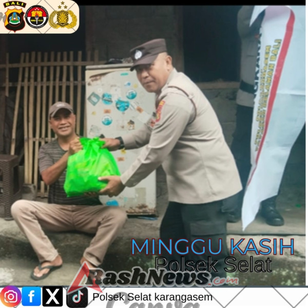 Minggu Kasih Polsek Selat dilaksanakan di BD. Sebudi Desa Sebudi, Kec. Selat.