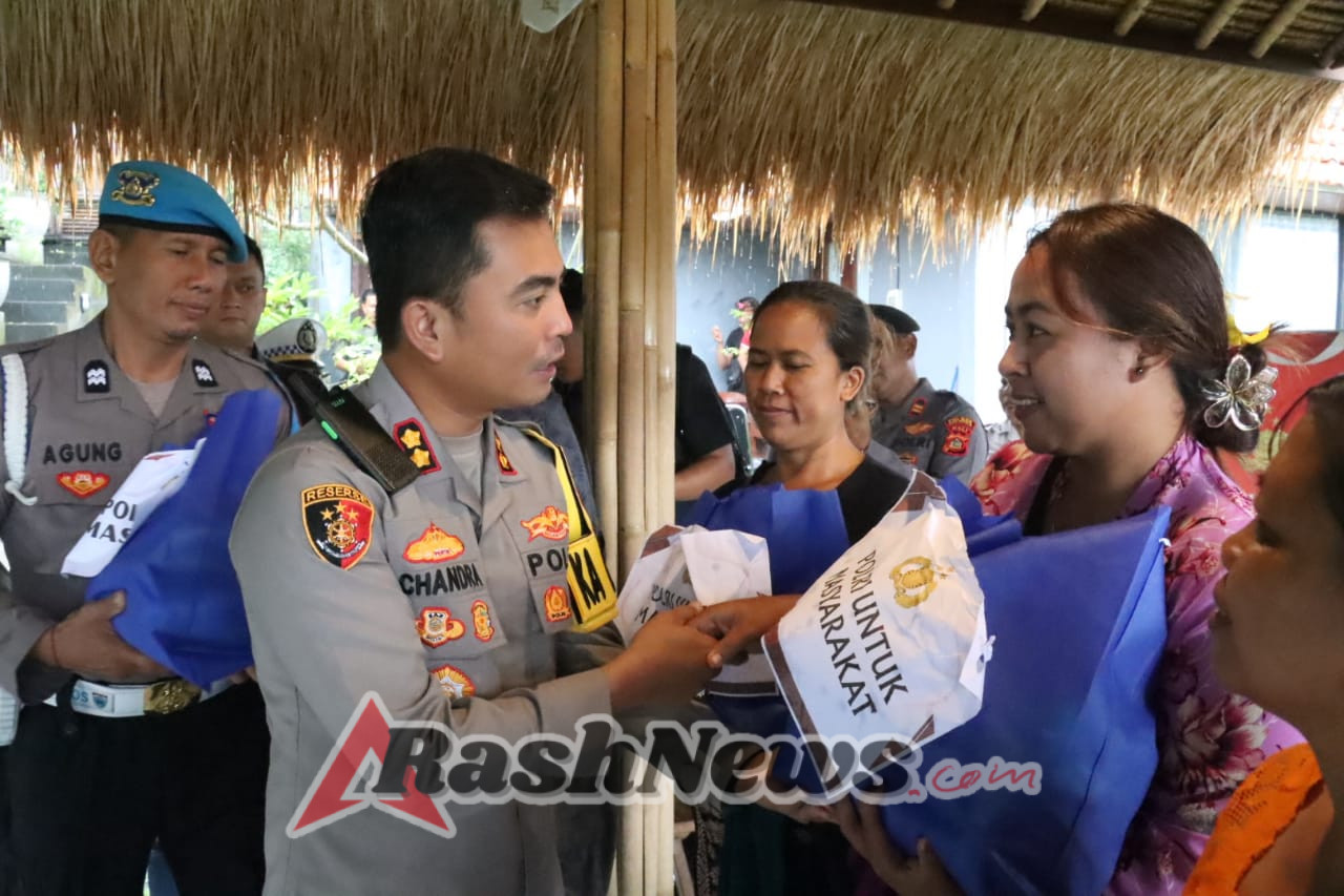 Polres Gianyar Gelar Program “Minggu Kasih” dan Bakti Sosial di Desa Sidan