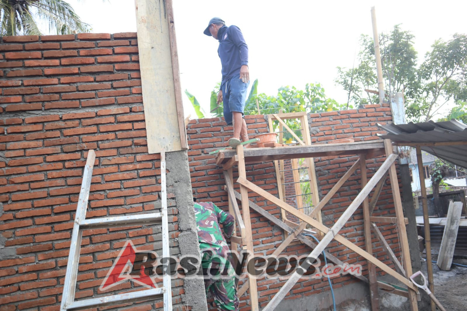 Memasuki Hari ke-4, Progres RTLH Capai 45 Persen, Satgas TMMD Terus Genjot Pekerjaan