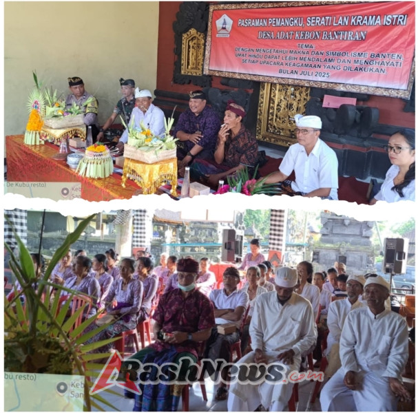 Bhabinkamtibmas Desa Wanagiri Kauh hadiri Pasraman Makna & Simbolis Banten