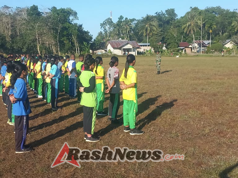 Koramil 01/Loli Kodim 1613 Siapkan Paskibra dengan Latihan Intensif