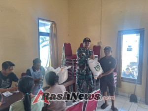 TNI Bersama Warga: Beras Hanpang Tersalurkan ke 332 Penerima di Desa Sidetapa