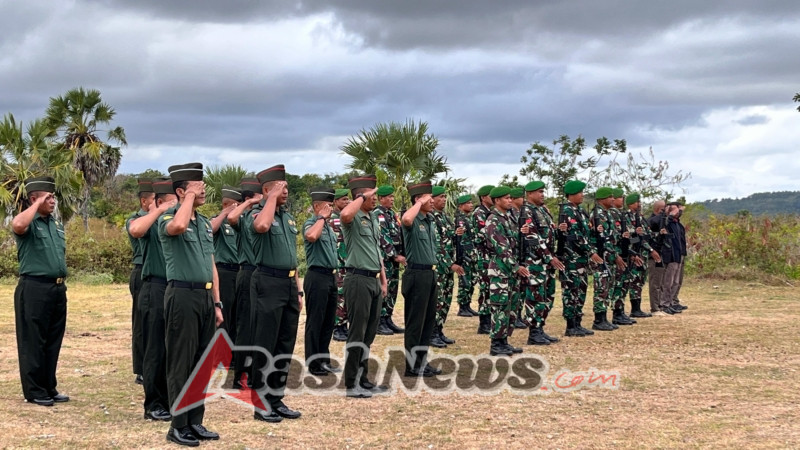 Kodim 1627/Rote Ndao Gelar Upacara Bendera Rutin Setiap Hari Senin