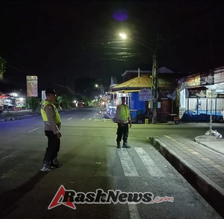 Cegah terjadinya Kriminalitas pada malam hari, Polsek Penebel laksanakan Patroli Blue Light