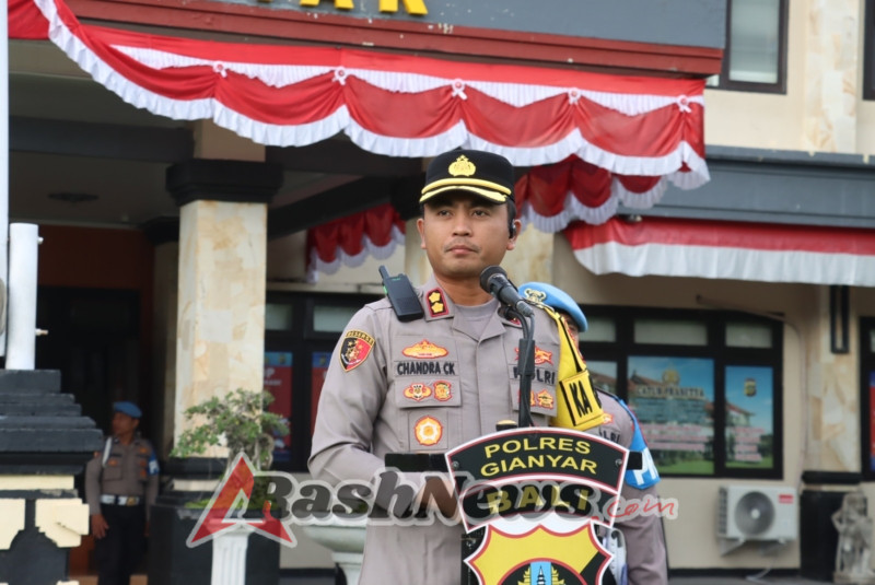 Kapolres Gianyar Tekankan Rasa Syukur dalam Apel Jam Pimpinan