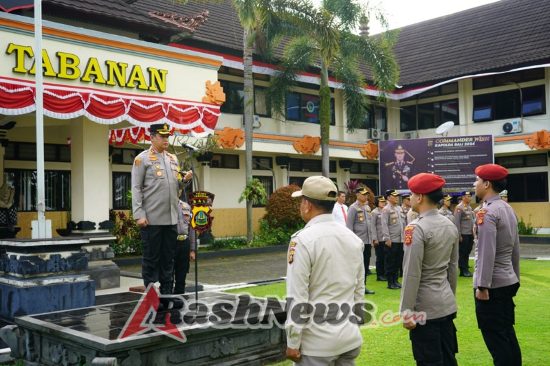 Kapolres Tabanan Pimpin Apel Jam Pimpinan, Tekankan Visi CAPA untuk Pelayanan Prima