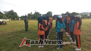 Bersama TNI, Semangat Patriotisme Ditanamkan Lewat Latihan Paskibra di Lunyuk