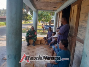 Babinsa Koramil Maurole Jaga Kondusifitas Desa Ndondo Lewat Komsos dan Pamwil
