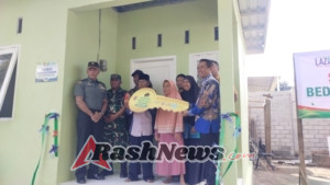 Babinsa Gunungsari Dampingi Peresmian Bale Swadaya Warga