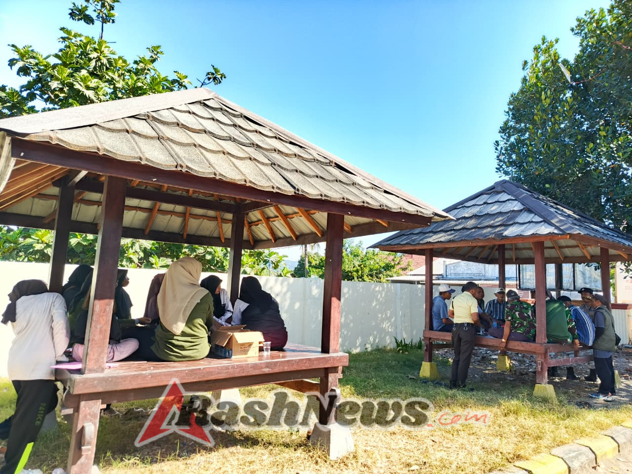 Babinsa dan Perangkat Desa Mantun Siap Sukseskan Acara TMMD