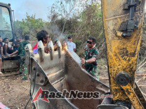 Baket Ekskavator Selesai Diperbaiki, Program TMMD ke-125 Kembali Berjalan Lancar