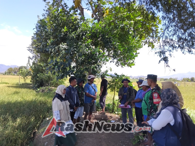 Tim Dinas Pertanian Kabupaten Bima Pantau Lokasi Pembuatan Sumur Bor di Desa Talabiu