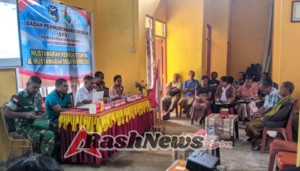 Babinsa Koramil 1618-01/Miotim dan Masyarakat Hadiri Musrenbangdes Fatumuti Bahas Pembangunan Desa