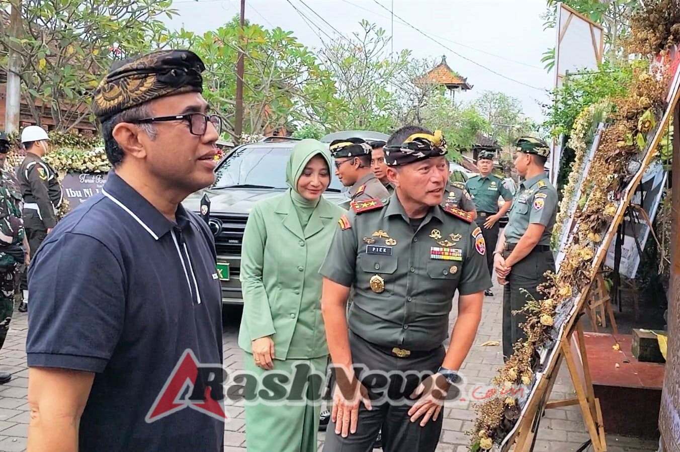 Pangdam IX/Udayana dan Dandim 1611/Badung Melayat ke Rumah Duka Walikota Denpasar