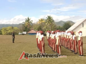 Jelang HUT RI ke-80, Babinsa Sertu Juaqim Intensifkan Latihan Paskibra