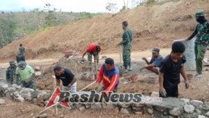Berikan Manfaat Nyata, Satgas TMMD Kodim Belu Rehab Tempat Ibadah