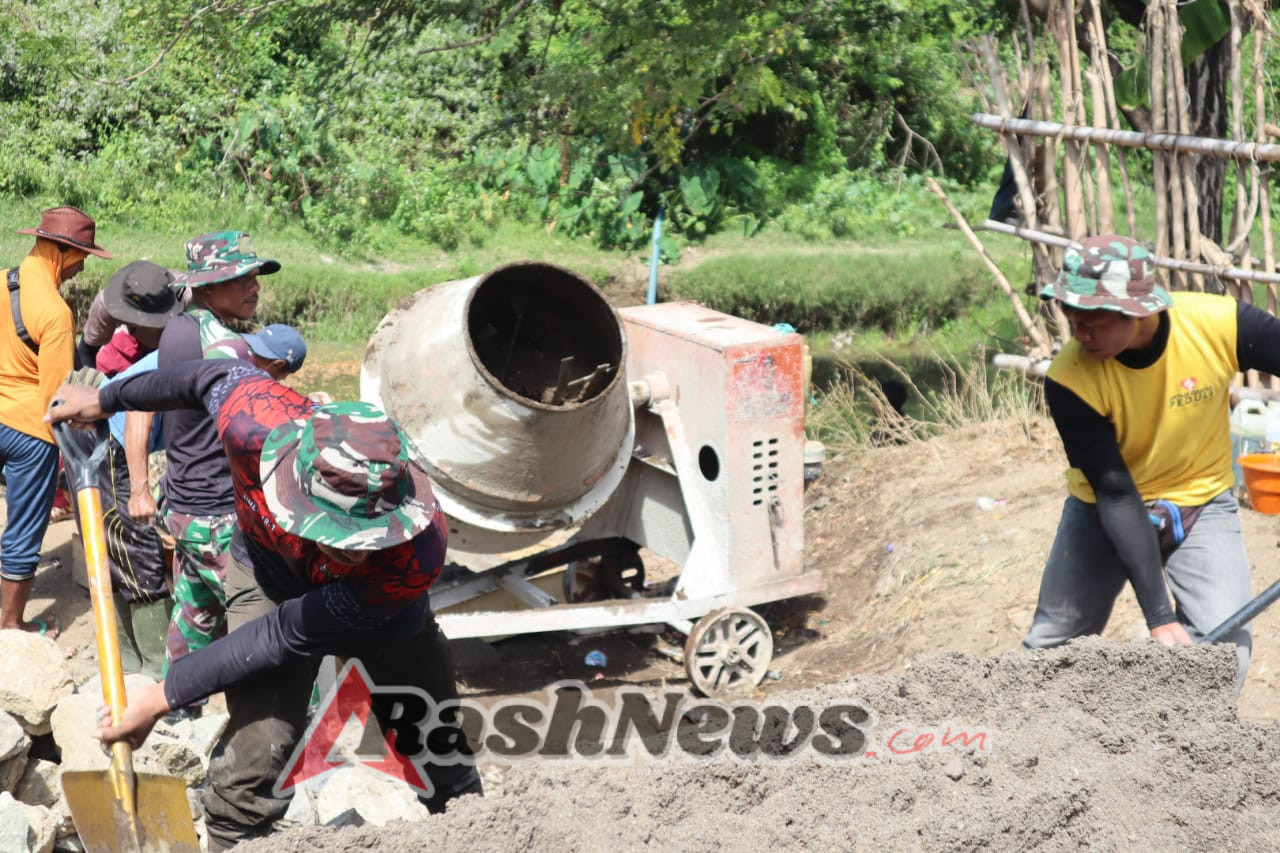 Sinergi TNI dan Rakyat, TMMD Bangun Jembatan Akses Strategis di Wilayah Buer