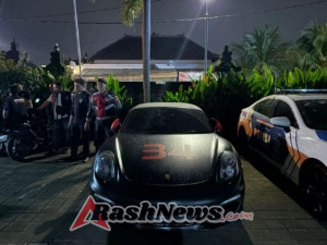 Melanggar Lalu Lintas, Polres Badung Amankan Mobil Sport Mewah Saat Giat Hunting