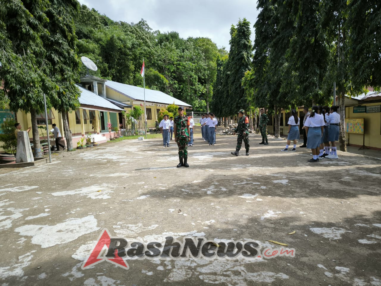 Peran Aktif TNI Babinsa Nangaroro Bantu Seleksi Calon Paskibraka Tingkat Kabupaten