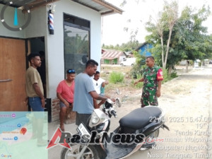 Wujudkan Kemanunggalan TNI-Rakyat, Babinsa Ende Aktif di Tengah Warga Kebirangga