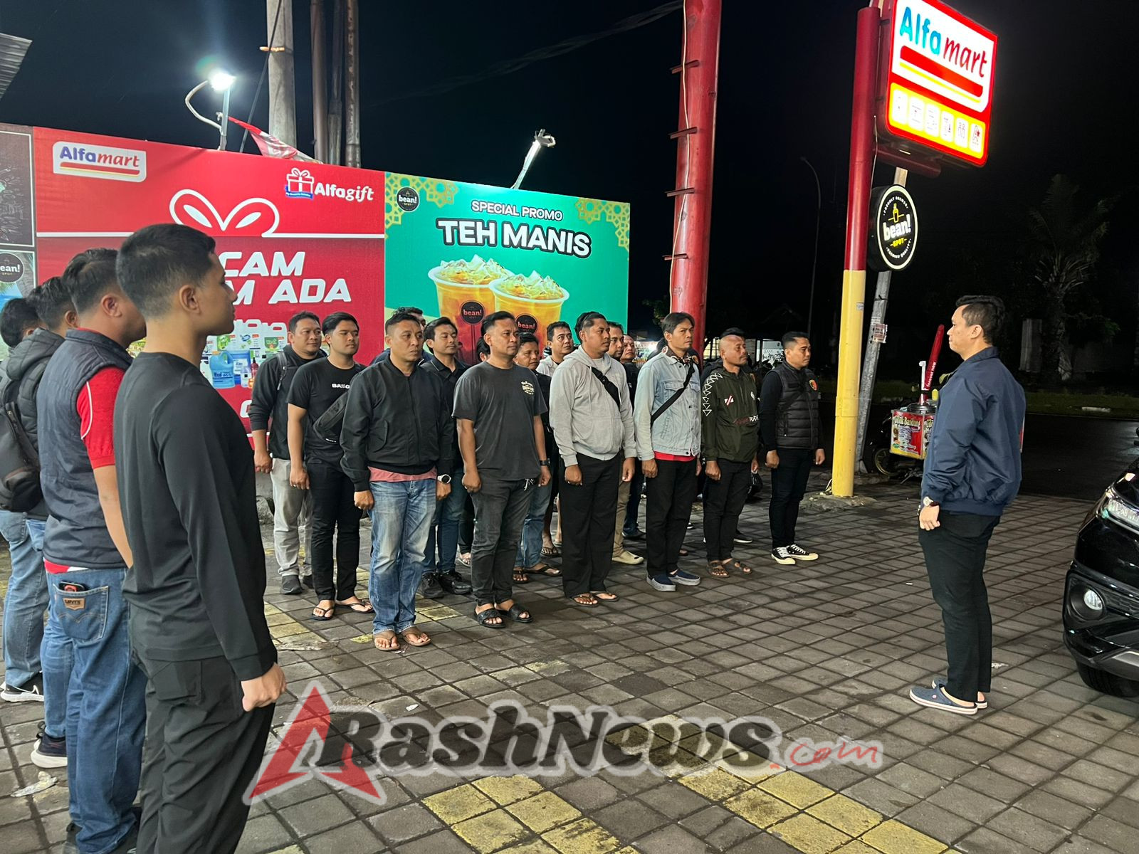 Cegah Kriminalitas di Malam Minggu, Jatanras Polres Gianyar Gelar Patroli Skala Besar