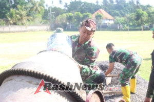 Dan SSK TMMD 125 Kawal Ketat Pengerjaan Infrastruktur Air Bersih di Desa Batuan