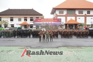 Pangdam IX/Udayana dan Kajati Bali Nusra Kompak Pimpin Apel Pasukan Gabungan