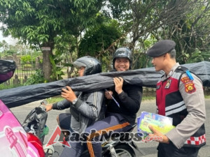 Personel Direktorat Samapta Polda Bali Rutin Lakukan Himbauan Operasi Patuh Agung dan Edukasi Keselamatan Berkendara