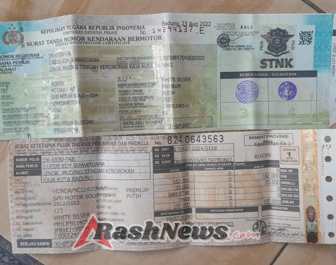 Polsek Klungkung Serahkan Temuan Sepeda Motor kepada Pemilik