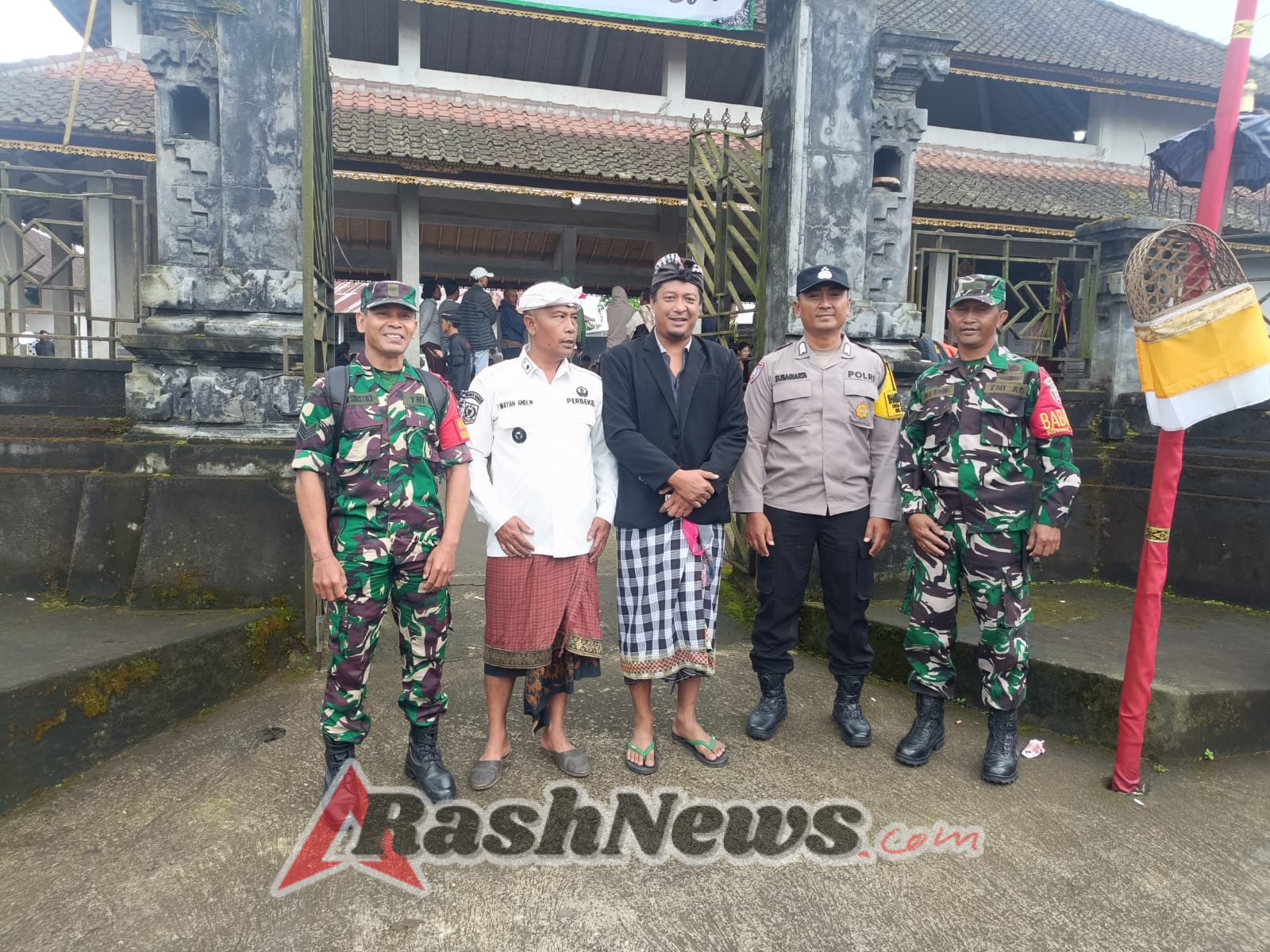 Babinsa Kintamani Amankan Pemilihan Kadus Wanasari