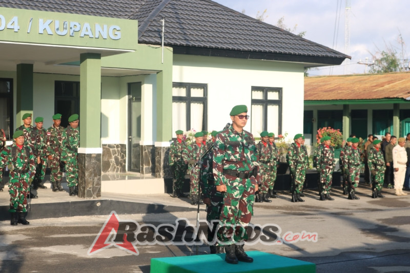 Nilai Dasar TNI Ditekankan Lewat Upacara Kodim Kupang