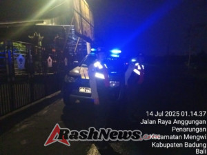Susuri Jalur Perkotaan Polsek Mengwi Laksanakan Patroli Malam Antisipasi Gangguan Kamtibmas dan Kriminalitas