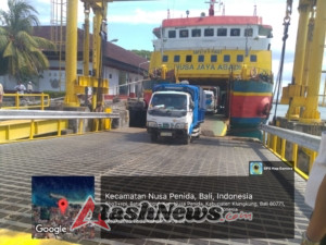 Koramil Nusa Penida Jamin Keamanan Bantuan Pangan Beras Saat Tiba di Pelabuhan