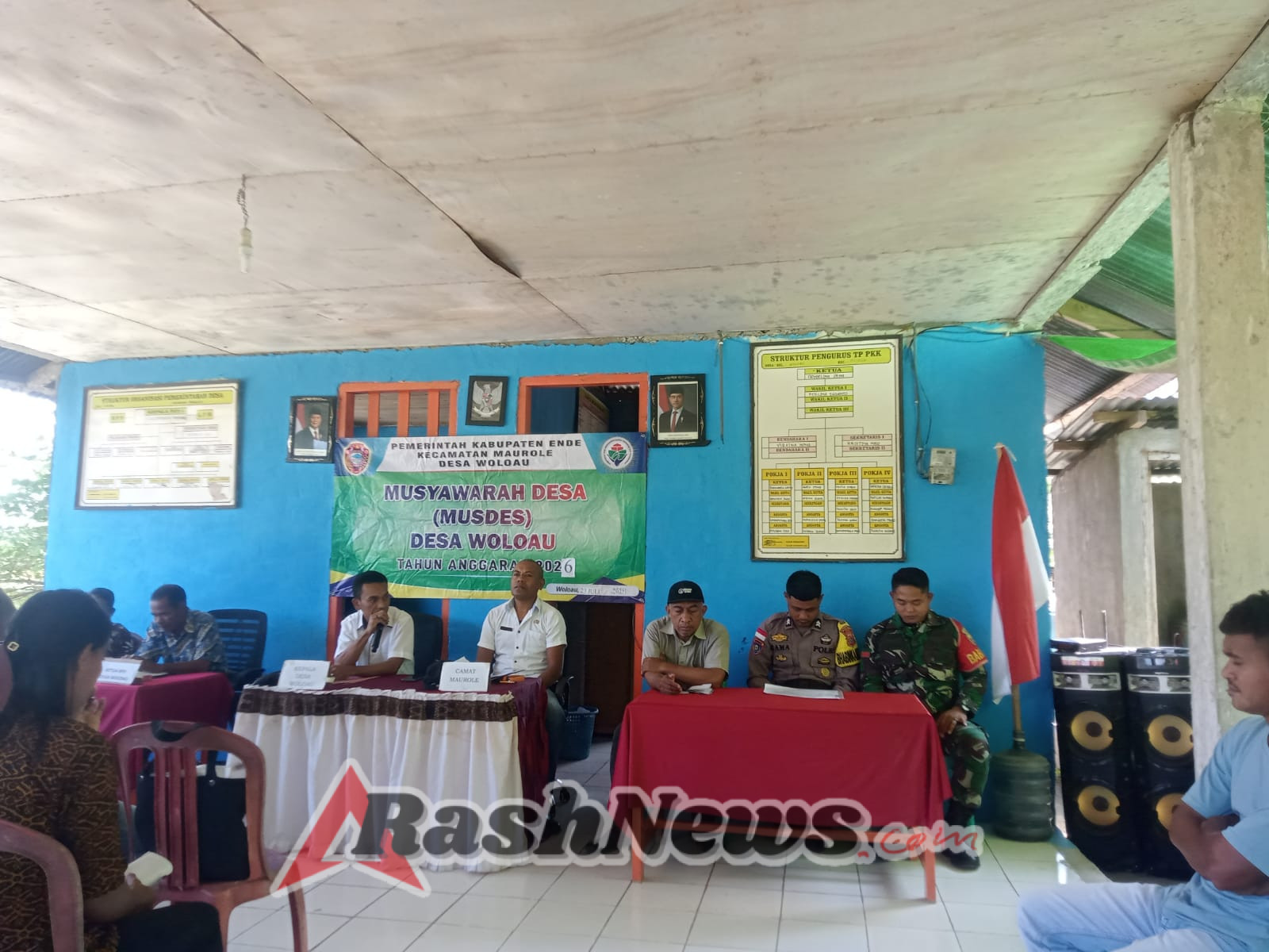 Babinsa Koramil 1602-04/Maurole Hadiri Musyawarah Desa Woloau untuk RKP 2026