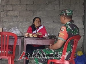 Yakinkan Berjalan Lancar, Babinsa Koramil Kintamani Kawal Program Pemerintah Bidang Kesehatan Masyarakat